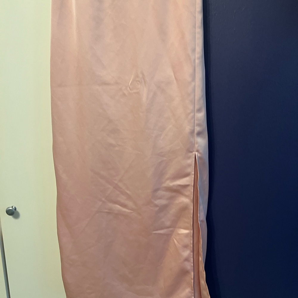 Eloquii Pink Maxi Pencil Skirt with Slit for Cocktail